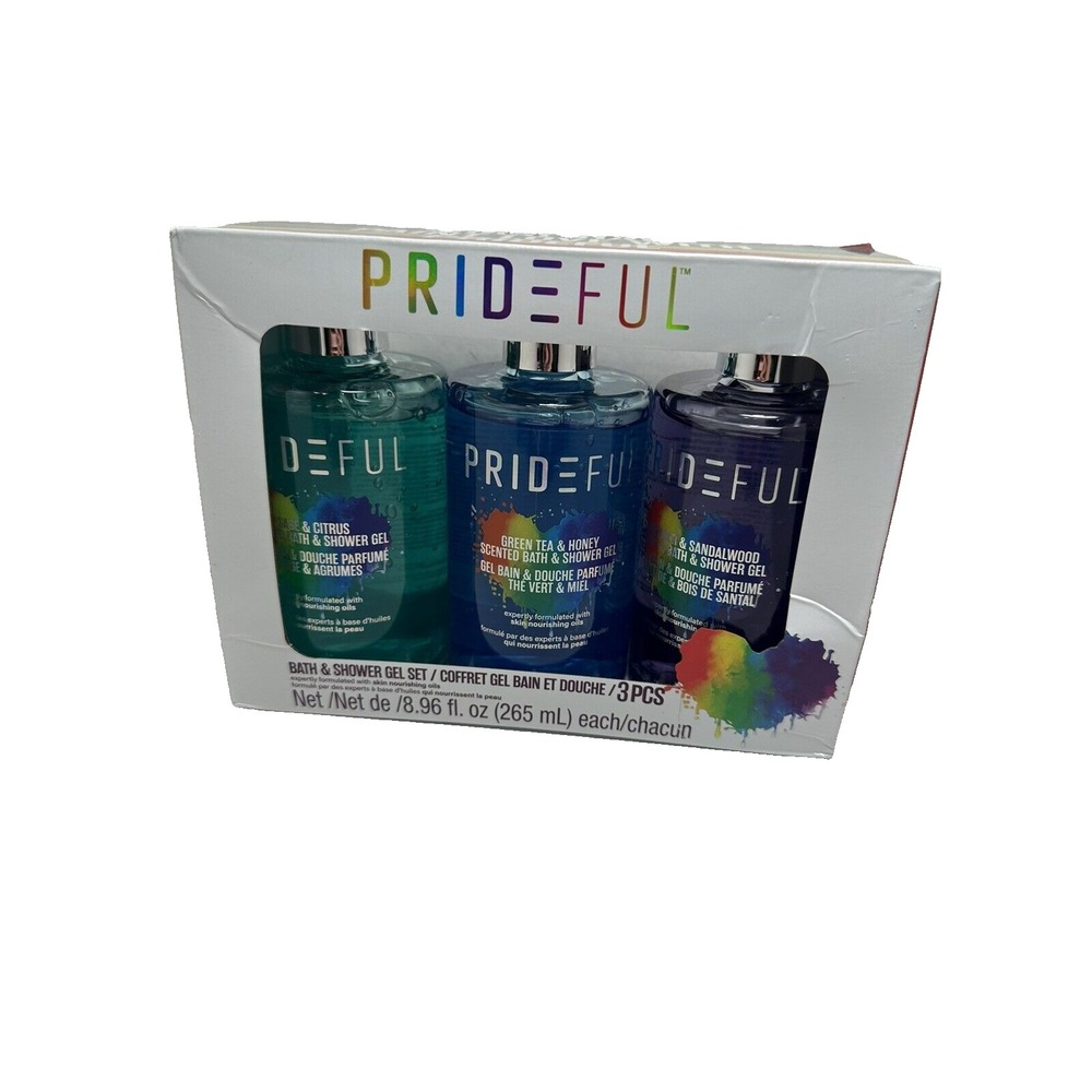 prideful bath & shower set 3 pack‎ 8.96 oz each
